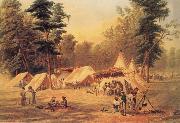 Conrad Wise Chapman Confederate Camp at Corinth oil on canvas